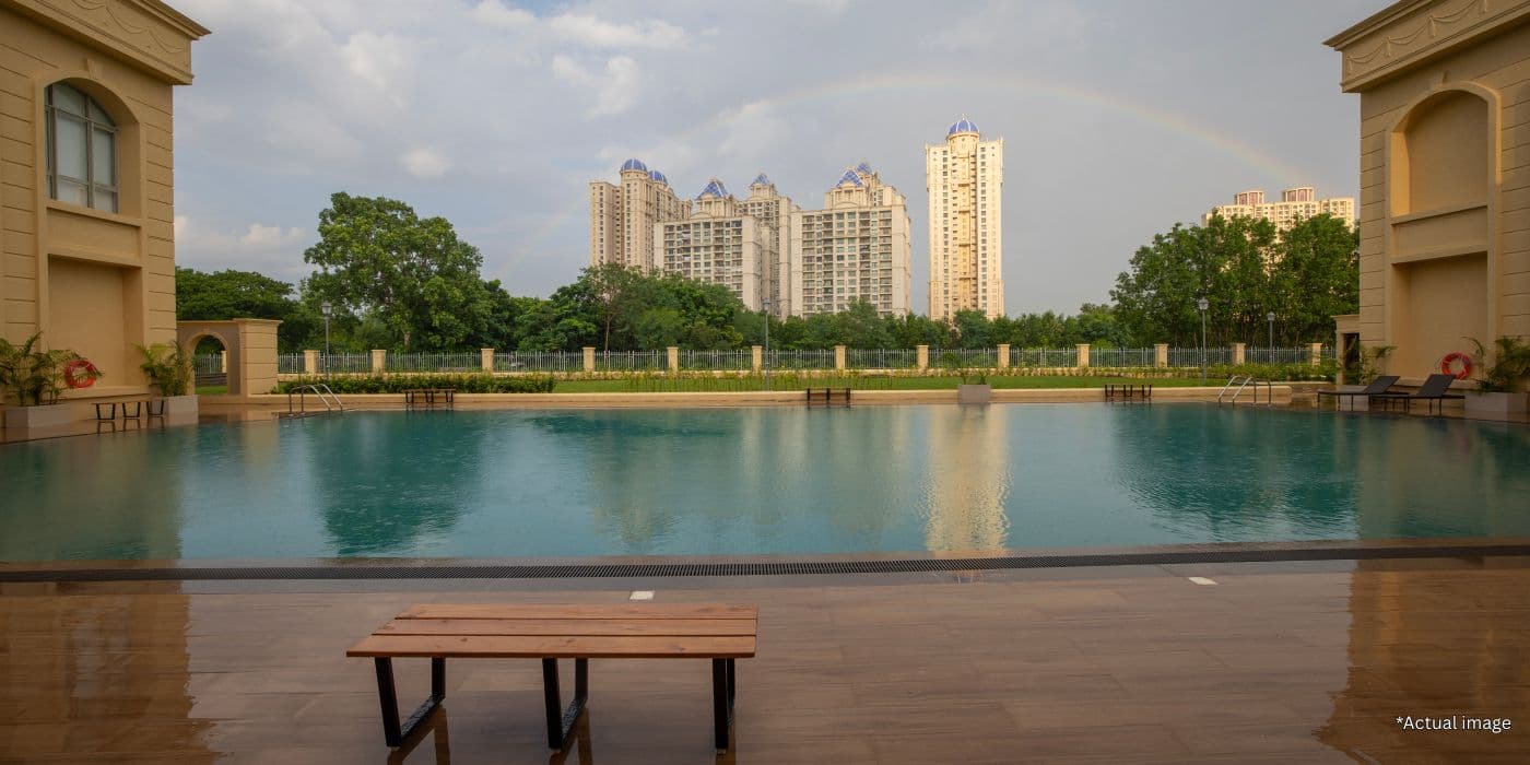Township lifestyle and swimming pool at Hiranandani Parks Chennai