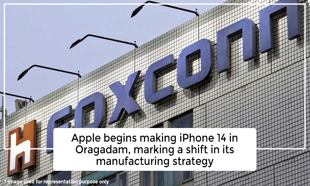 Apple begins making iPhone 14 in Oragadam, marking a shift in its manufacturing strategy