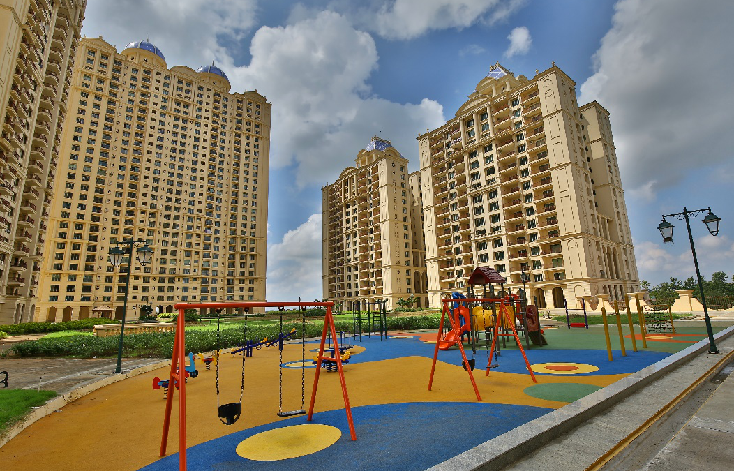 Playarea and towers